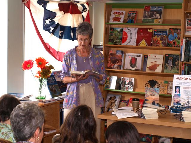 I loved reading to the audience at the Maine Coast Book Shop, several of whom had already read Islands of Time and told me they loved the book and recommended it to friends and family. I loved reading to the audience at the Maine Coast Book Shop, several of whom had already read Islands of Time and told me they loved the book and recommended it to friends and family.